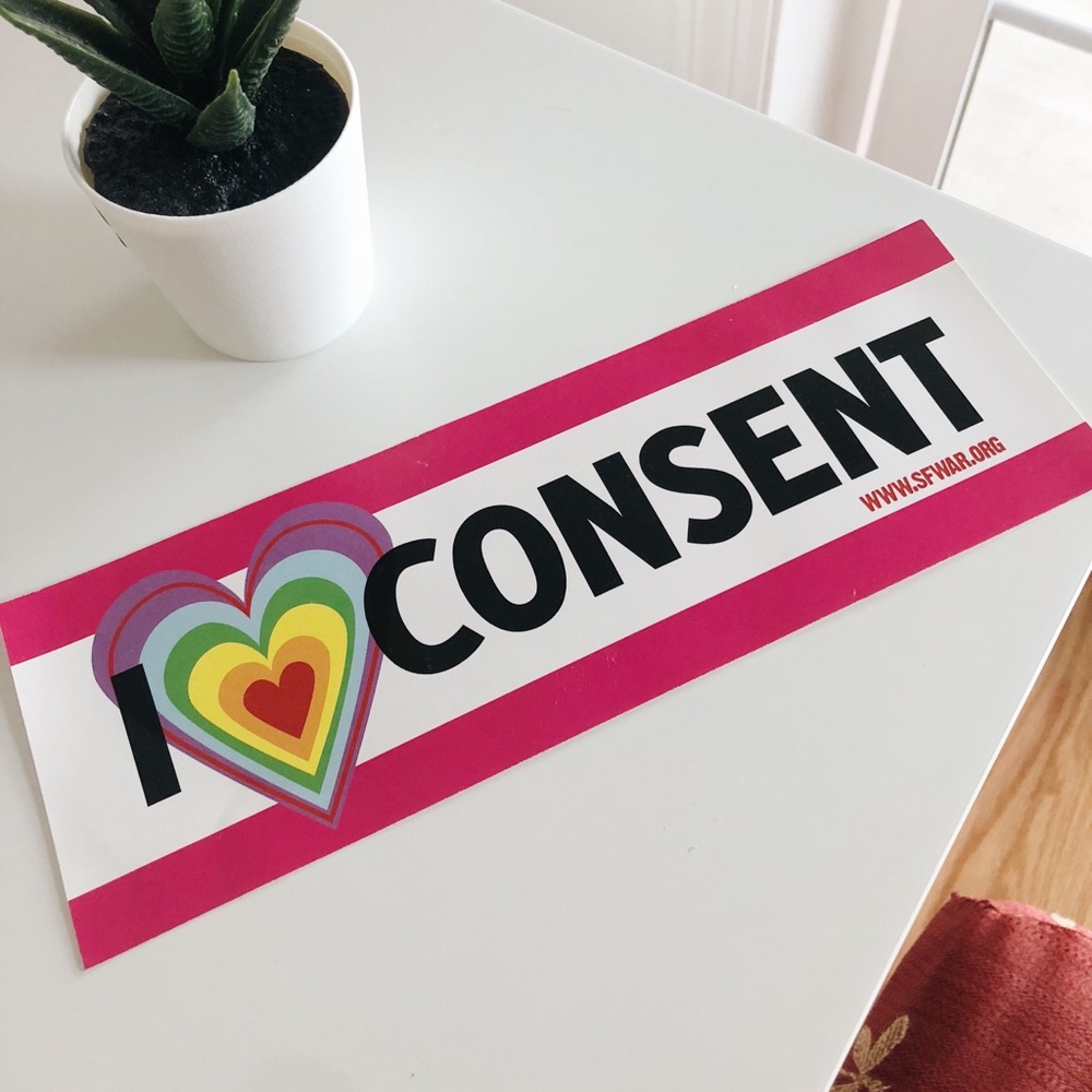I Love Consent Sticker - Picture 2 of 2
